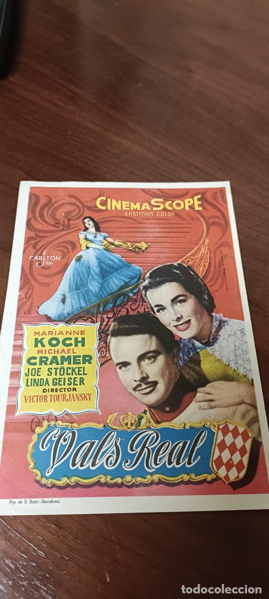 Cine: Vals real . Folleto de mano.