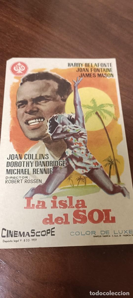  Flyers Publicitaires de films Anciens: La isla del sol. Folleto de mano.