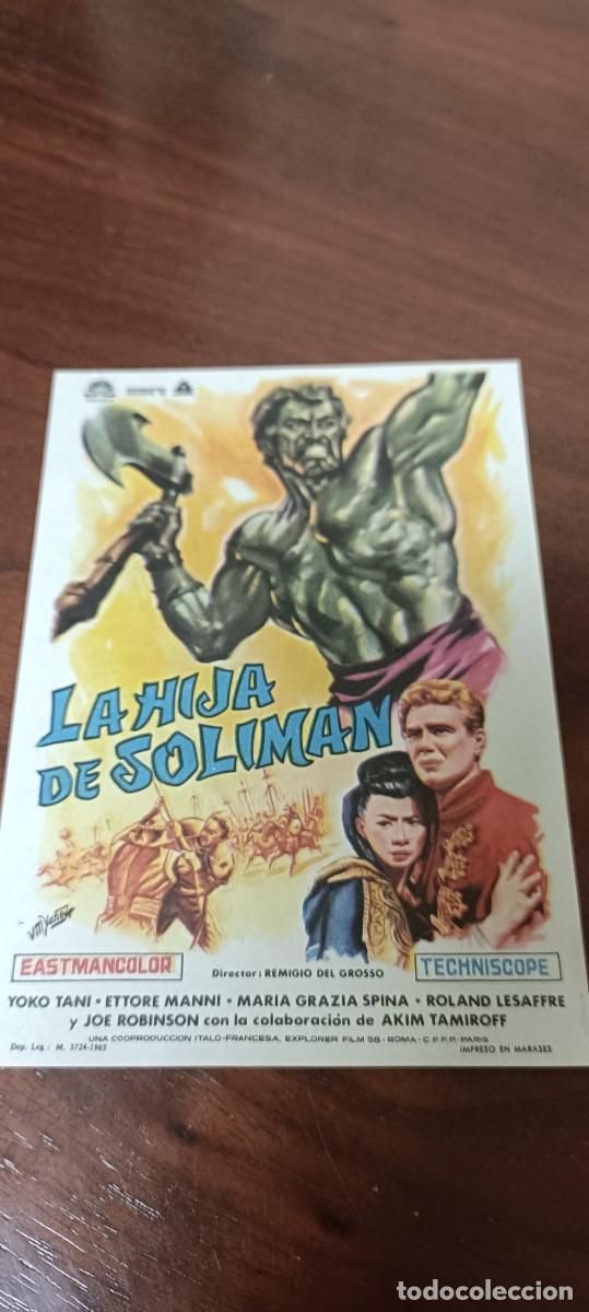  Flyers Publicitaires de films Anciens: La hija de Soliman..Folleto de mano.