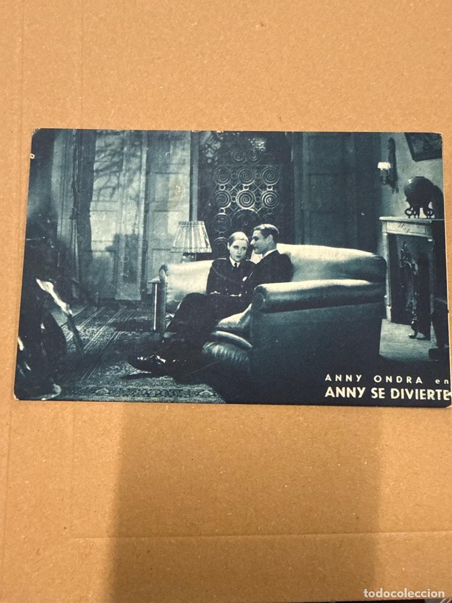 Flyers Publicitaires de Films Anciens: ANNY ONDRA. ANNY SE DIVIERTE. Antiguo programa de cine de mano, en cartoncillo