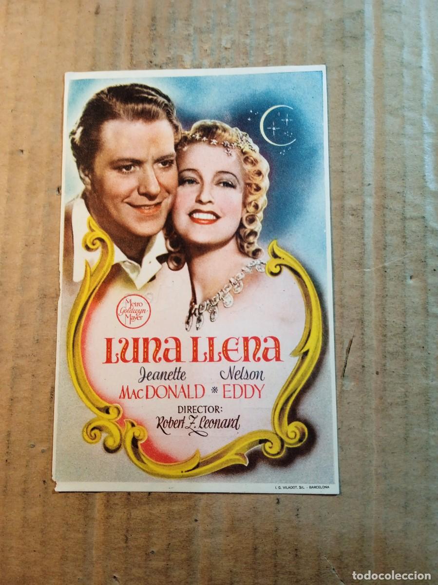 Kino: FOLLETO DE MANO CON PUBLICIDAD LUNA LLENA
