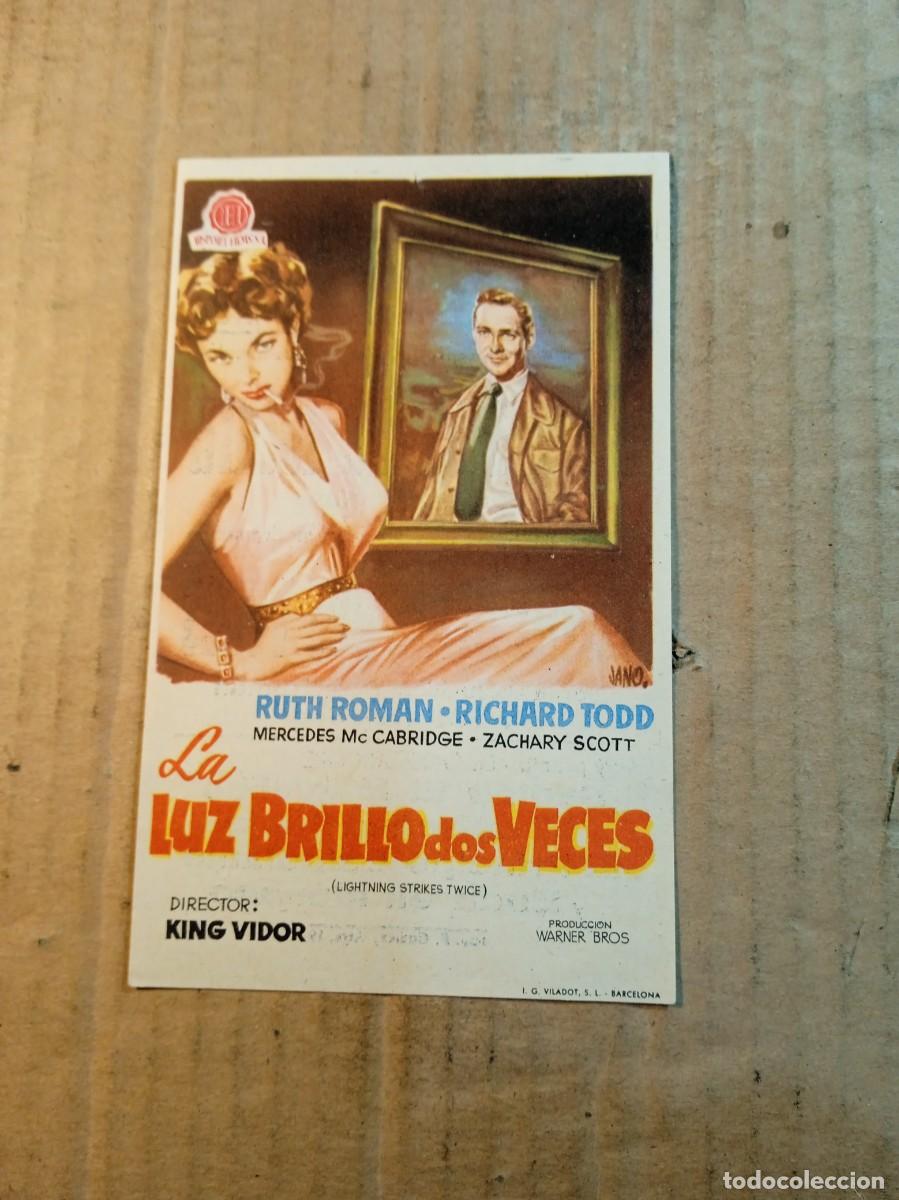 Kino: FOLLETO DE MANO CON PUBLICIDAD LA LUZ BRILLO DOS VECES