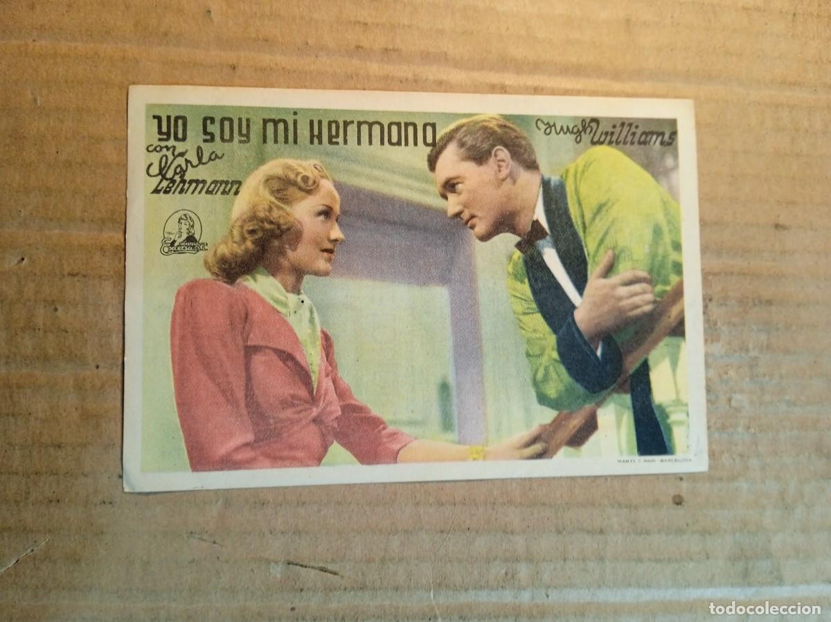Cine: FOLLETO DE MANO CON PUBLICIDAD YO SOY MI HERMANA