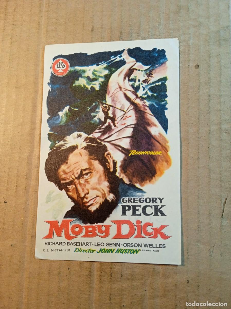 Kino: FOLLETO DE MANO CON PUBLICIDAD MOBY DICK