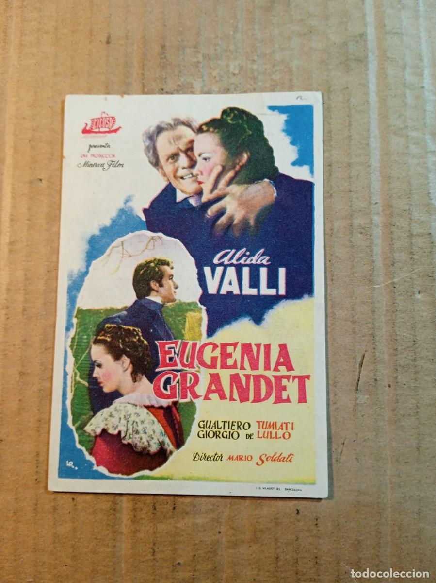 Kino: FOLLETO DE MANO CON PUBLICIDAD EUGENIA GRANDET