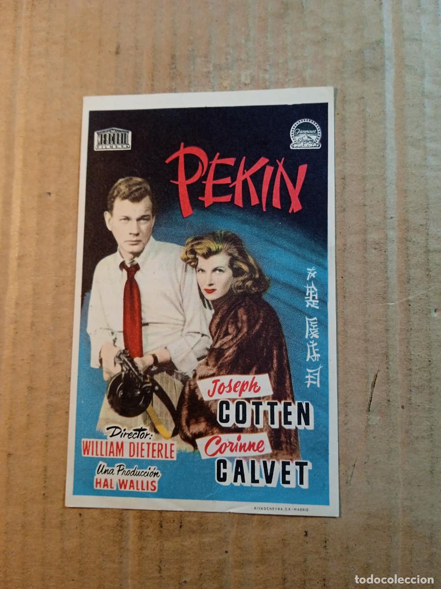 Kino: FOLLETO DE MANO CON PUBLICIDAD PEKIN