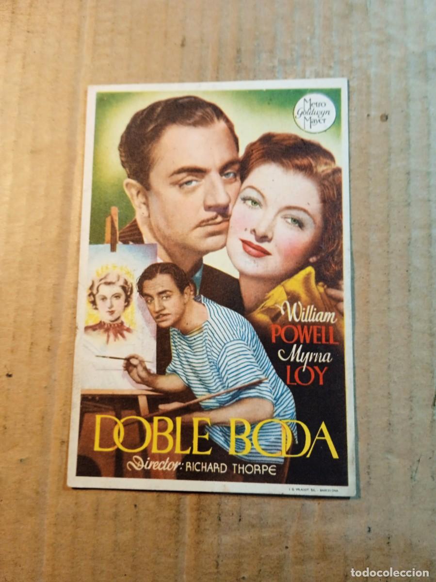 Folhetos de m&atilde;o de filmes antigos de cinema: FOLLETO DE MANO CON PUBLICIDAD DOBLE BODA