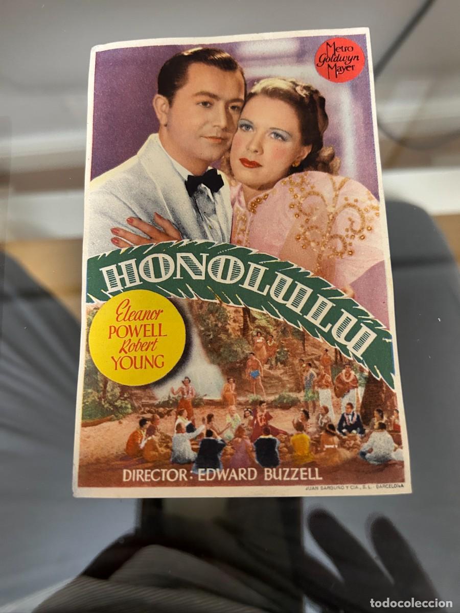  Foglietti di film di film antichi di cinema: &ordm;849 HONOLULU SIN PUBLICIDAD BUEN ESTADO