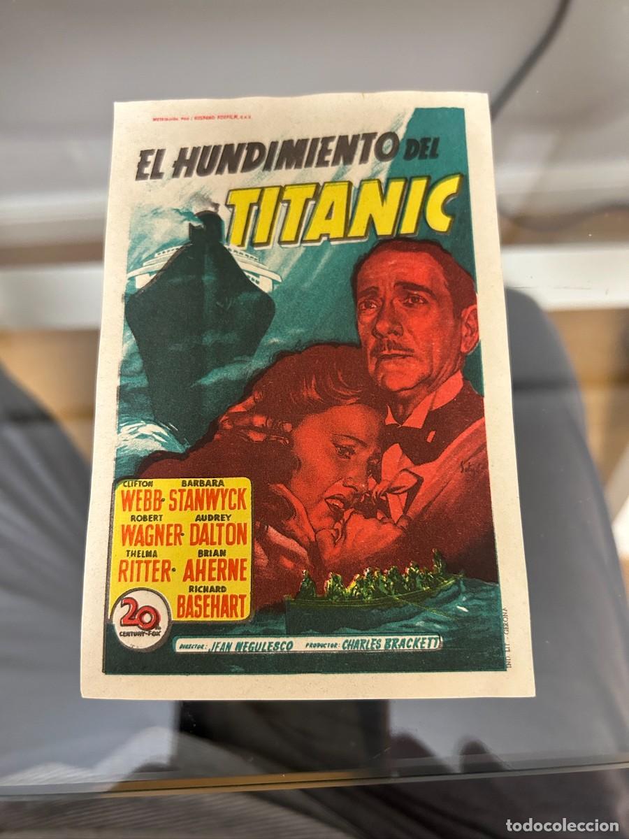 Cine: &ordm;865 EL HUNDIMIENTO DEL TITANIC SIN PUBLICIDAD BUEN ESTADO