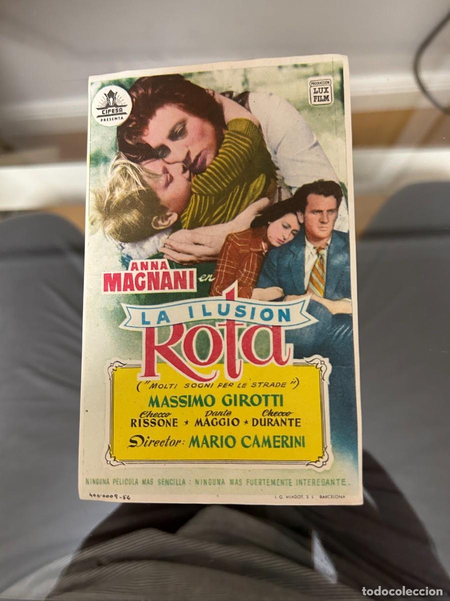  Foglietti di film di film antichi di cinema: &ordm;871 LA ILUSION ROTA SIN PUBLICIDAD BUEN ESTADO