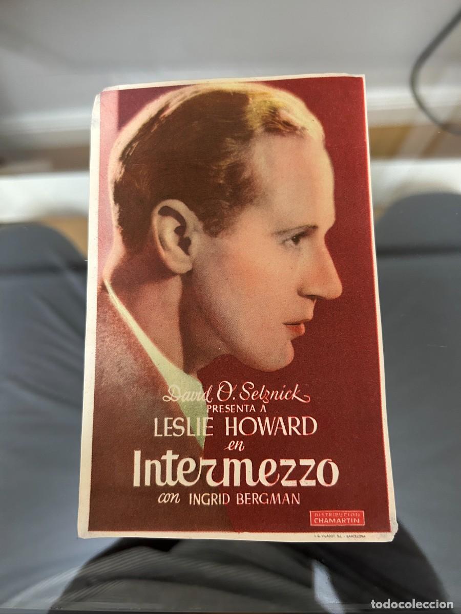  Flyers Publicitaires de films Anciens: &ordm;883 INTERMEZZO CON SELLO CAPELLADES BUEN ESTADO