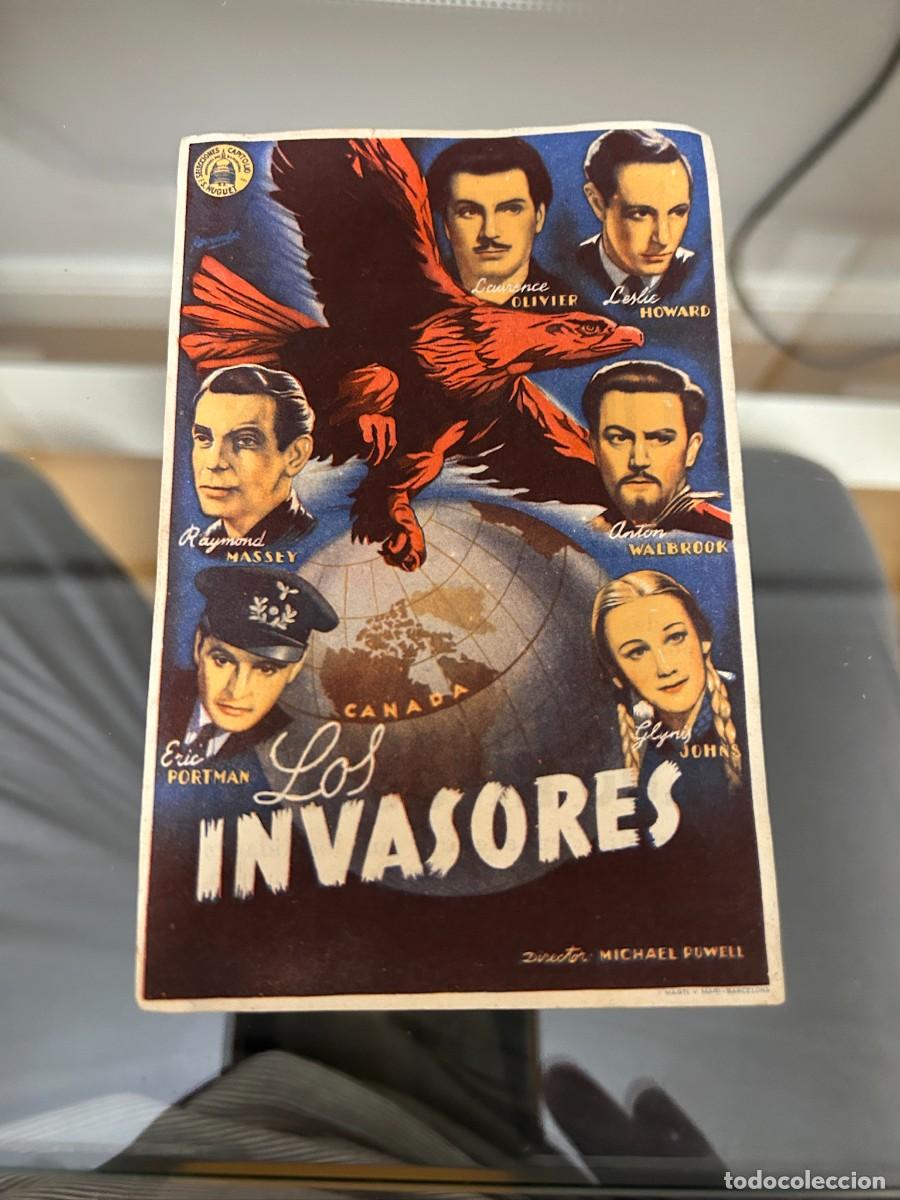  Flyers Publicitaires de films Anciens: &ordm;885 LOS INVASORES CINE MONTERROSA REUS CON PUBLICIDAD BUEN ESTADO