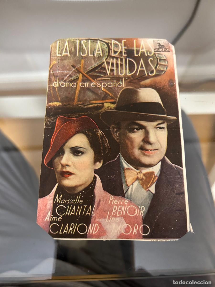  Flyers Publicitaires de films Anciens: &ordm;889 LA ISLA DE LAS VIUDAS CINE FILARMONICA BILBAO CON PUBLICIDAD CORRECTO COMO SE VE