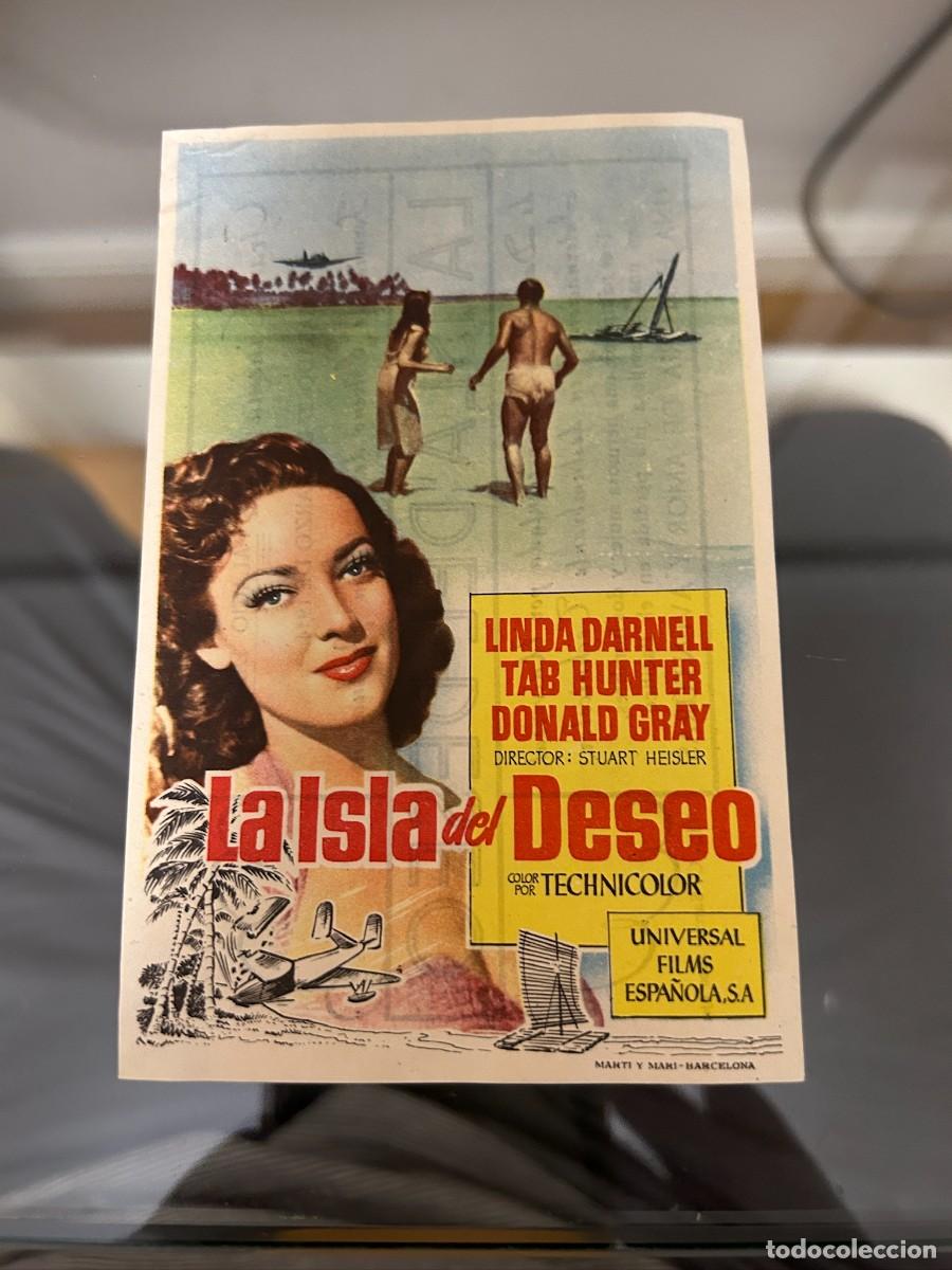  Flyers Publicitaires de films Anciens: &ordm;890 LA ISLA DEL DESEO GRAN CINEMA COCA VALLADOLID BUEN ESTADO CON PUBLICIDAD