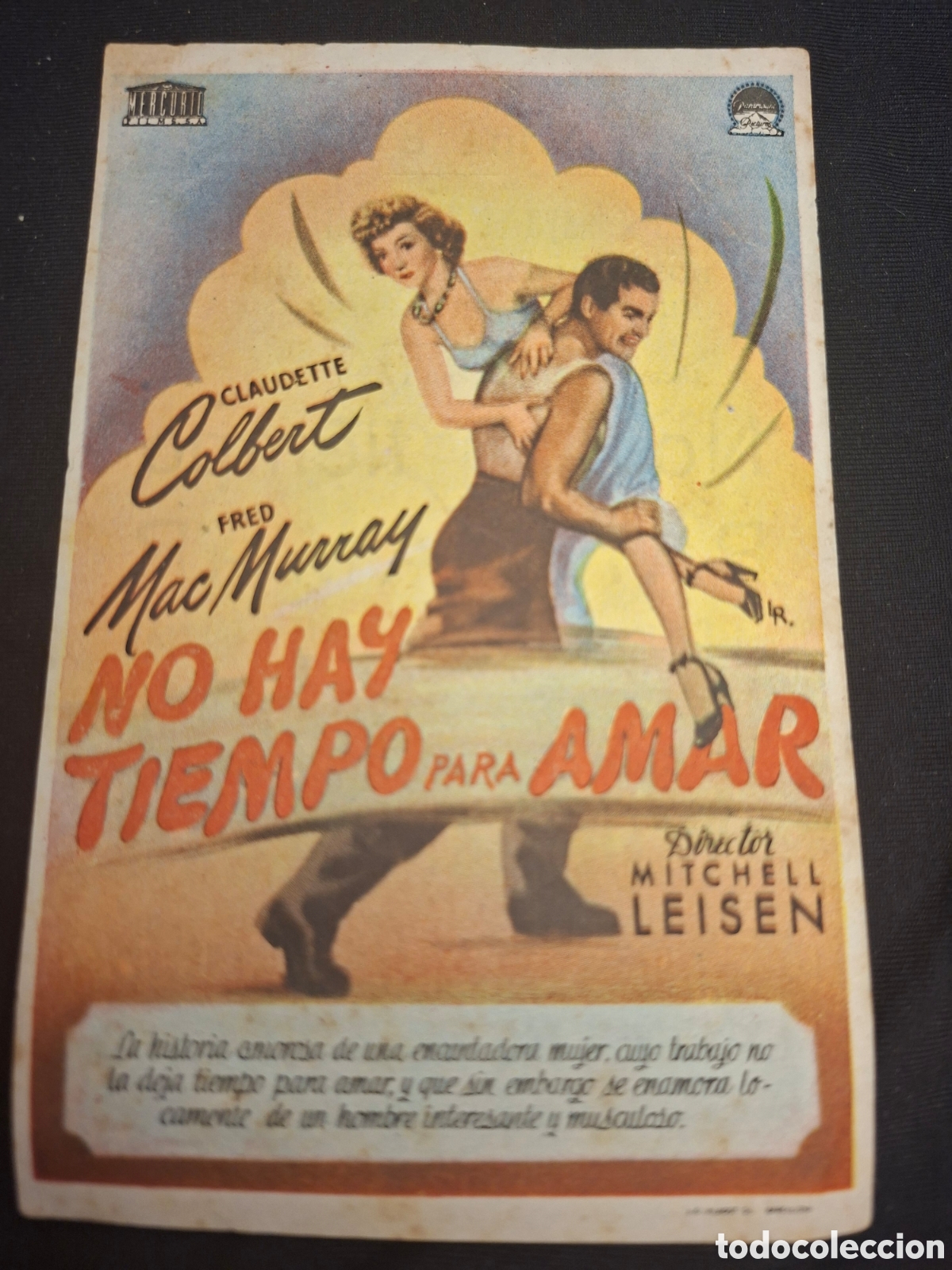 Cine: Folleto de mano no hay tiempo para amar / CITP1