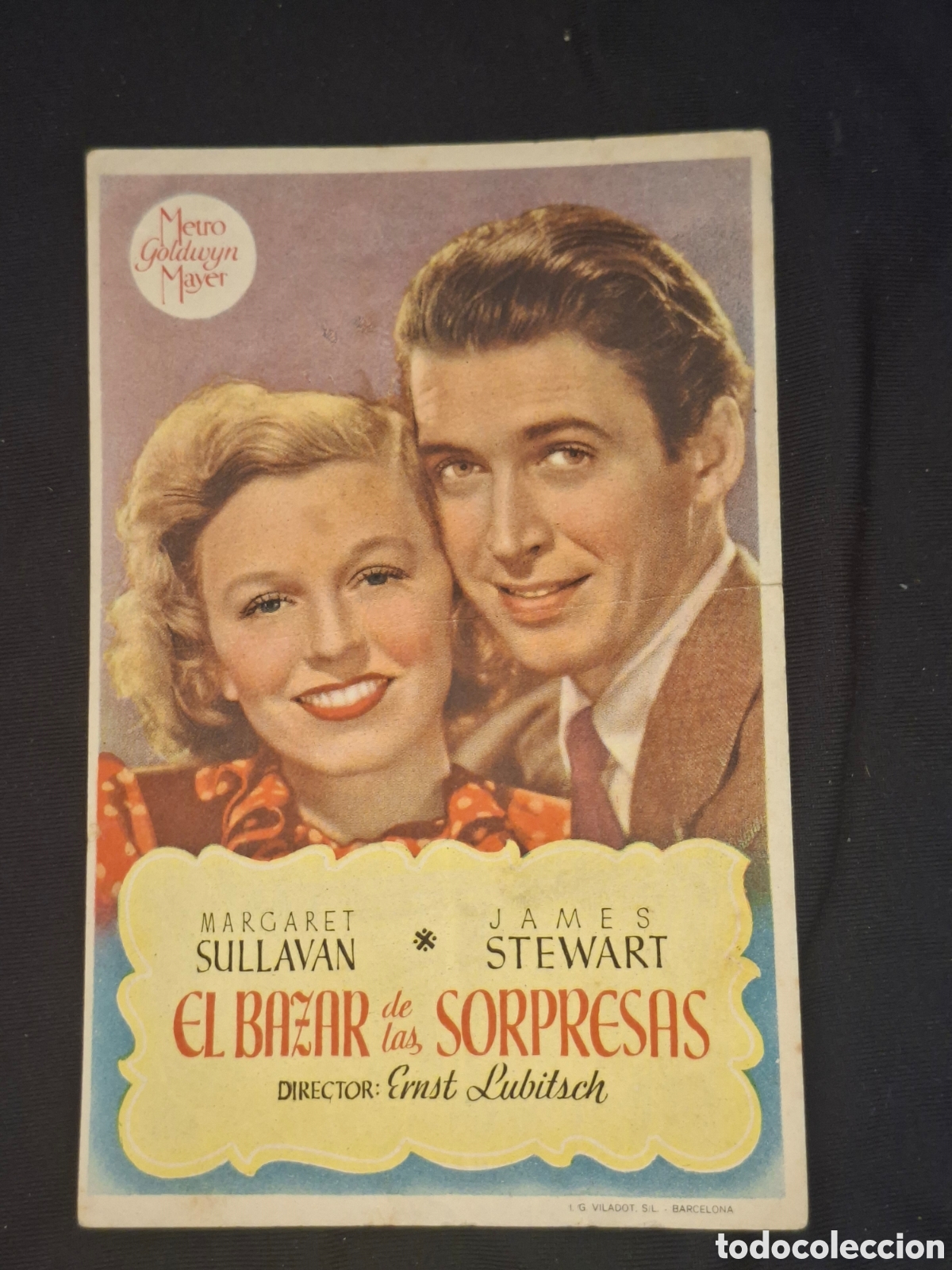 Cine: Folleto de mano el bazar de las sorpresas. Con james stewart/ CITC1