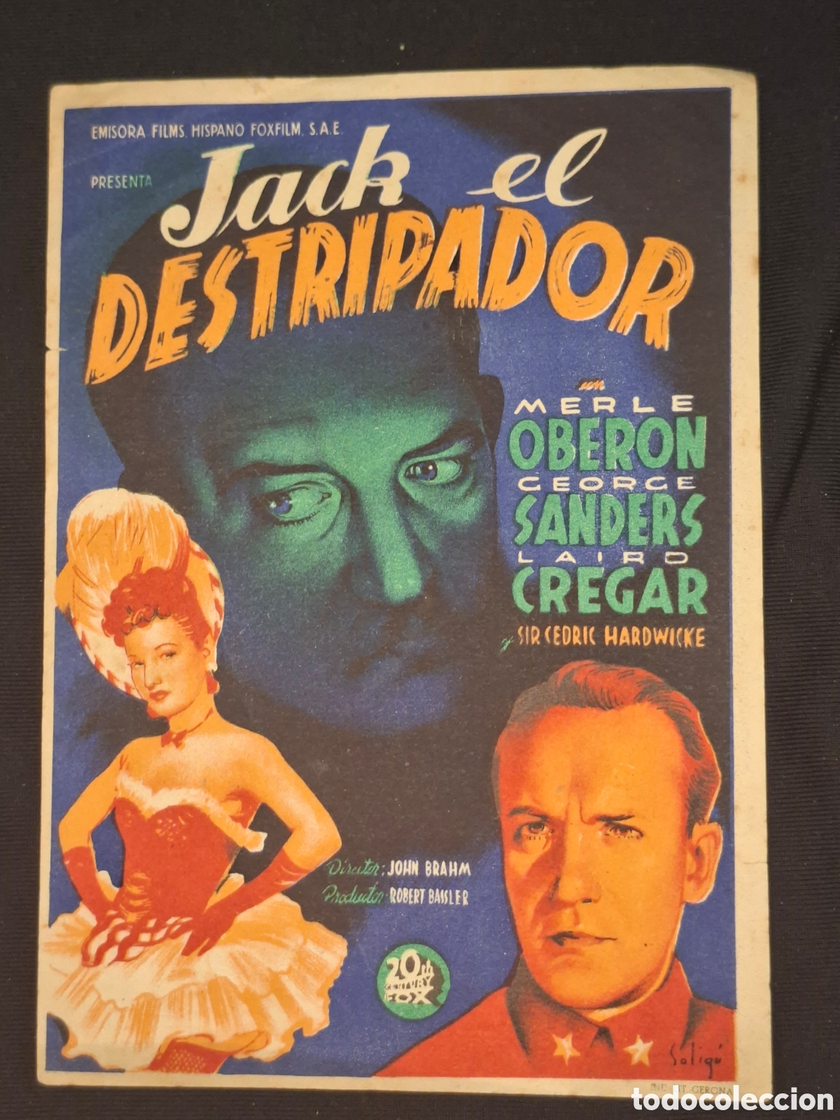  Flyers Publicitaires de films Anciens: Folleto de mano. jack el destripador / CITC1