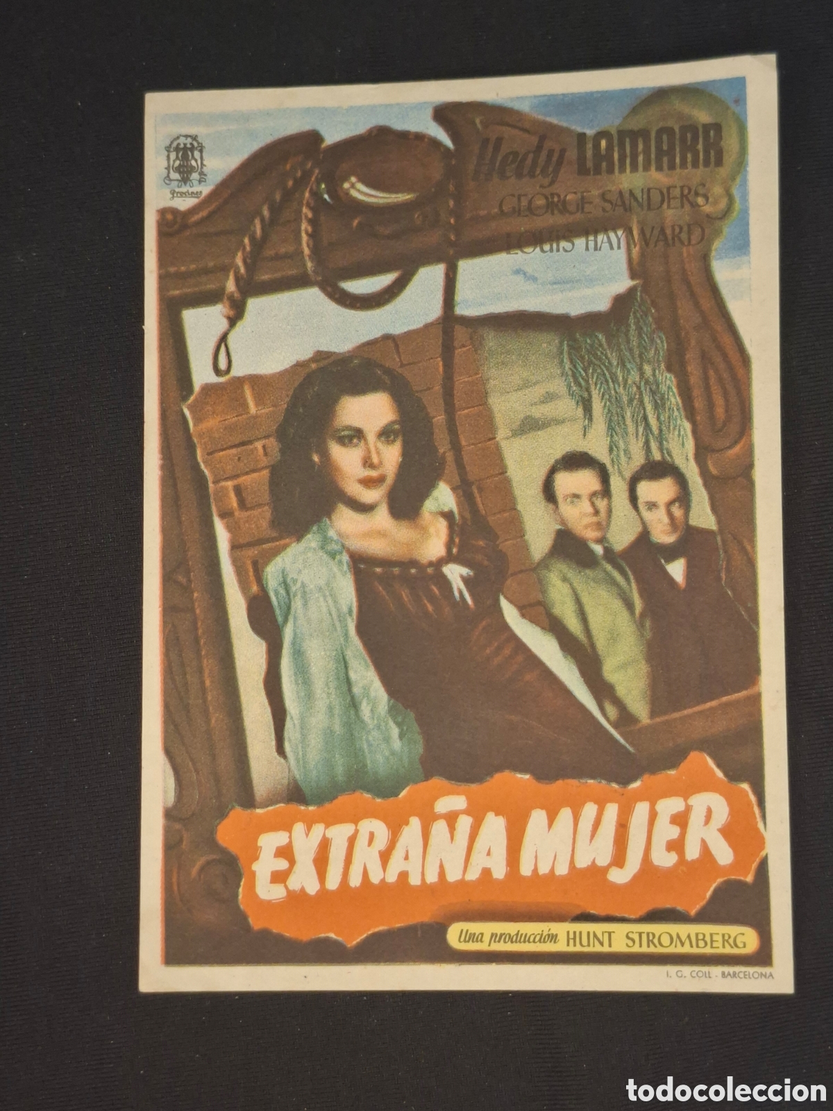  Foglietti di film di film antichi di cinema: Folleto de mano extra&ntilde;a mujer/ CITC1