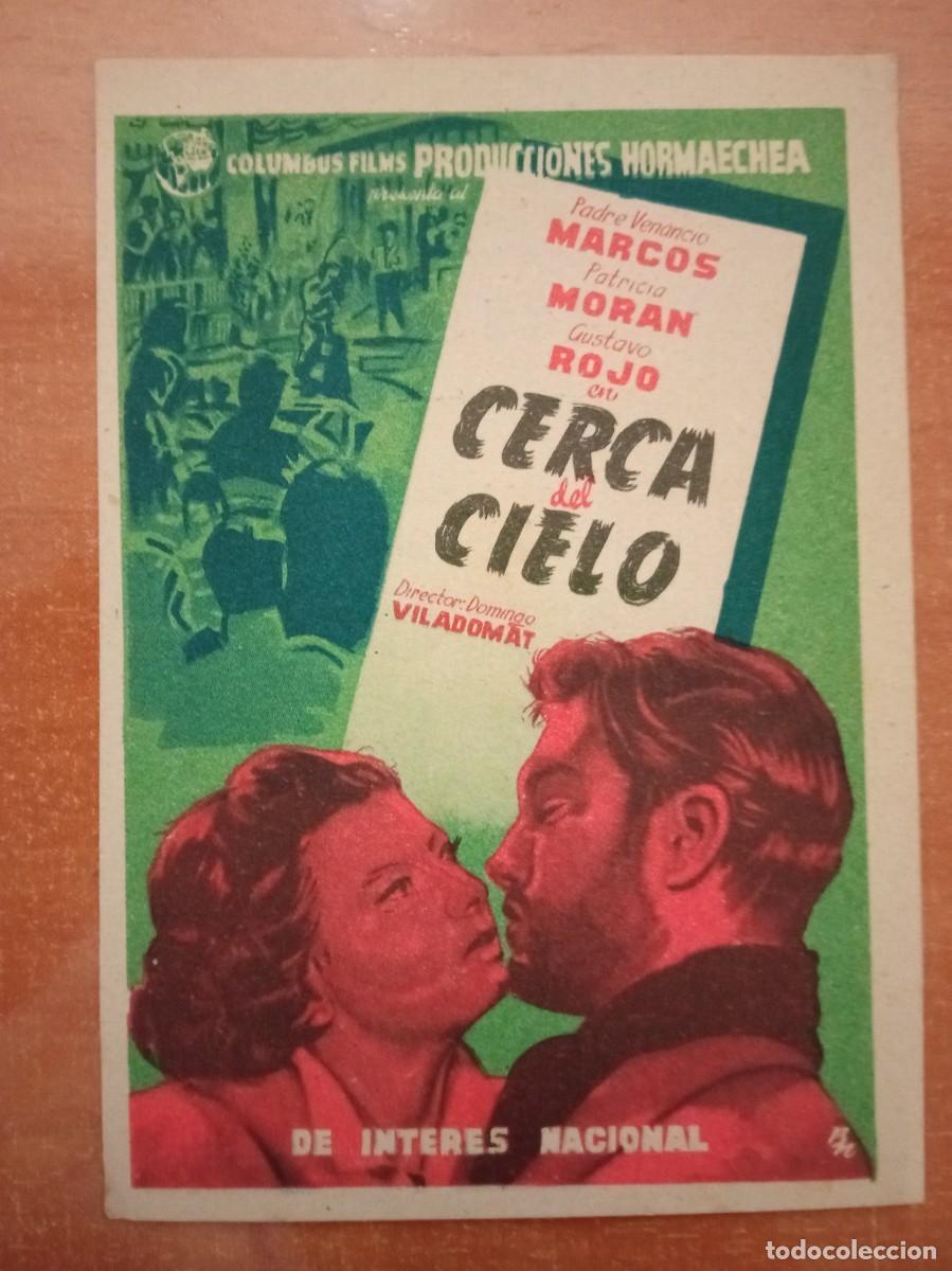  Foglietti di film di film antichi di cinema: CERCA DEL CIELO, CINE AVENIDA, CENTRO PARROQUIAL SAN JUAN BAUTISTA, REUS, TARRAGONA