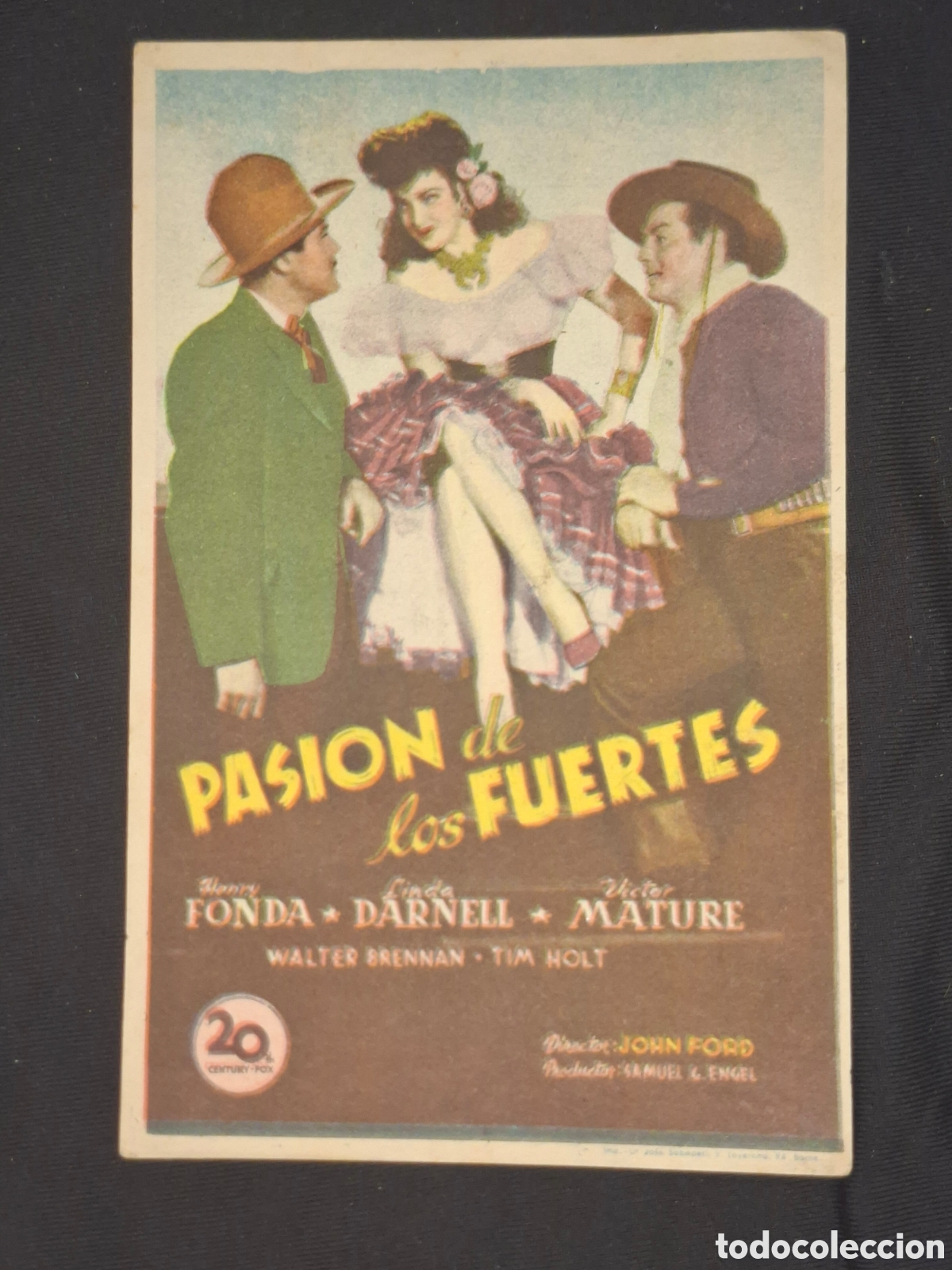 Foglietti di film di film antichi di cinema: Folleto de mano: pasi&oacute;n de los fuertes / CITC1