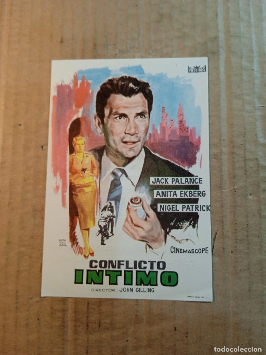  Foglietti di film di film antichi di cinema: FOLLETO DE MANO CON PUBLICIDAD CONFLICTO INTIM&Oacute;