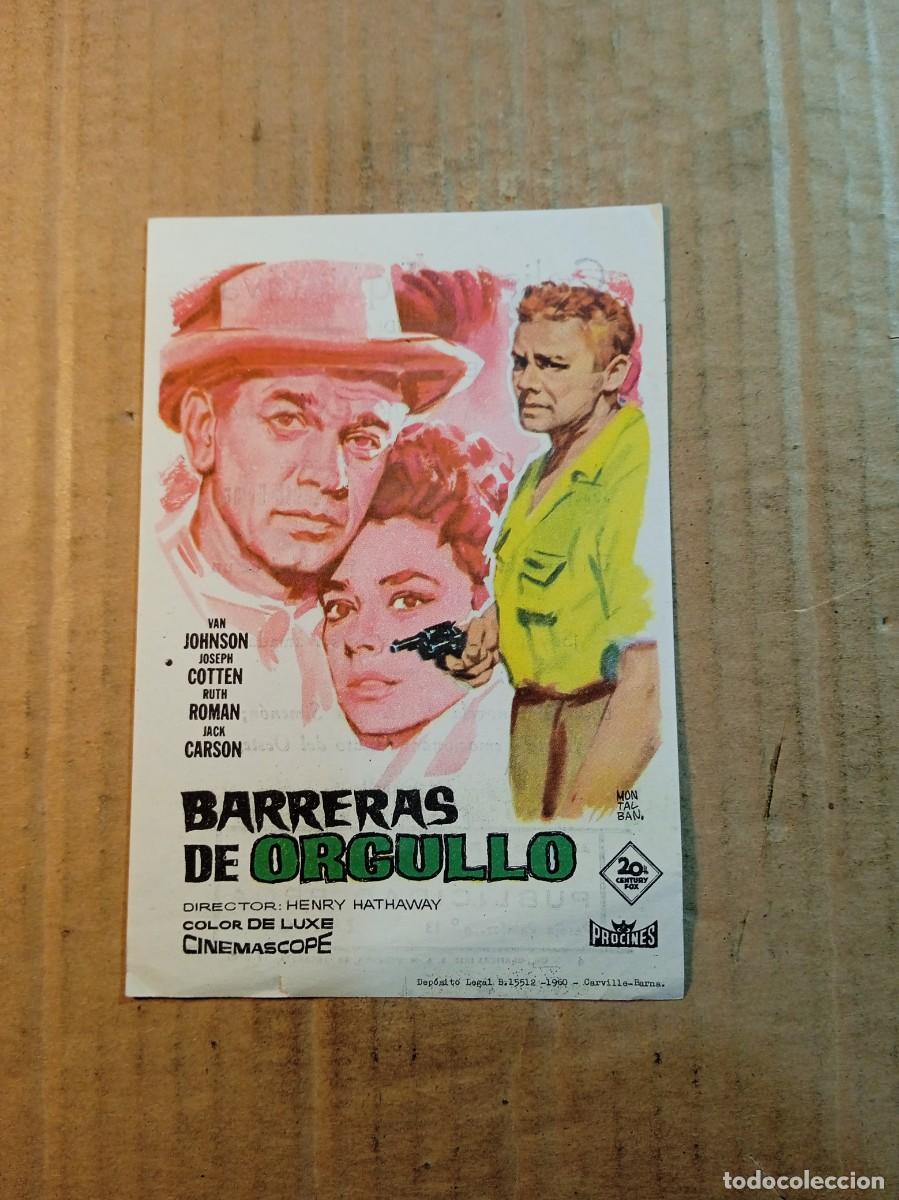  Flyers Publicitaires de films Anciens: FOLLETO DE MANO CON PUBLICIDAD BARRERAS DE ORGULLO