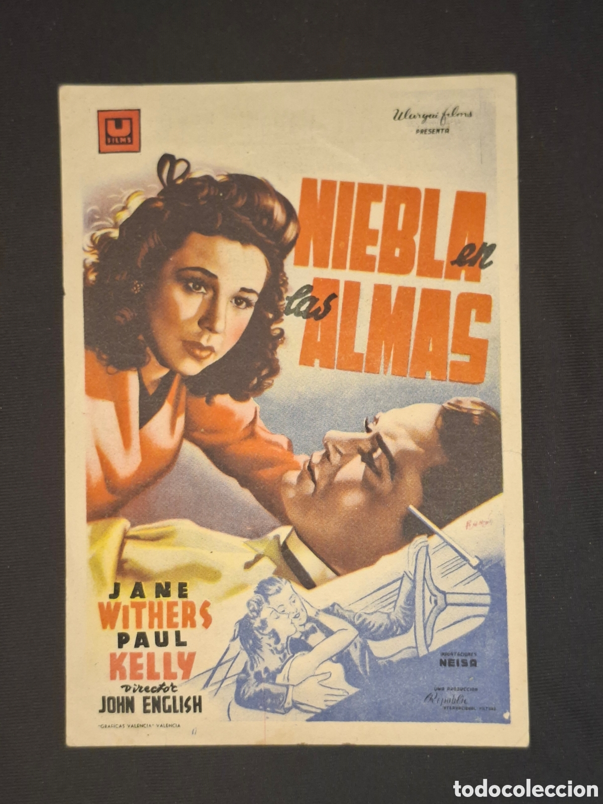  Foglietti di film di film antichi di cinema: Folleto de cine , cine condal : niebla en las almas / CITC1