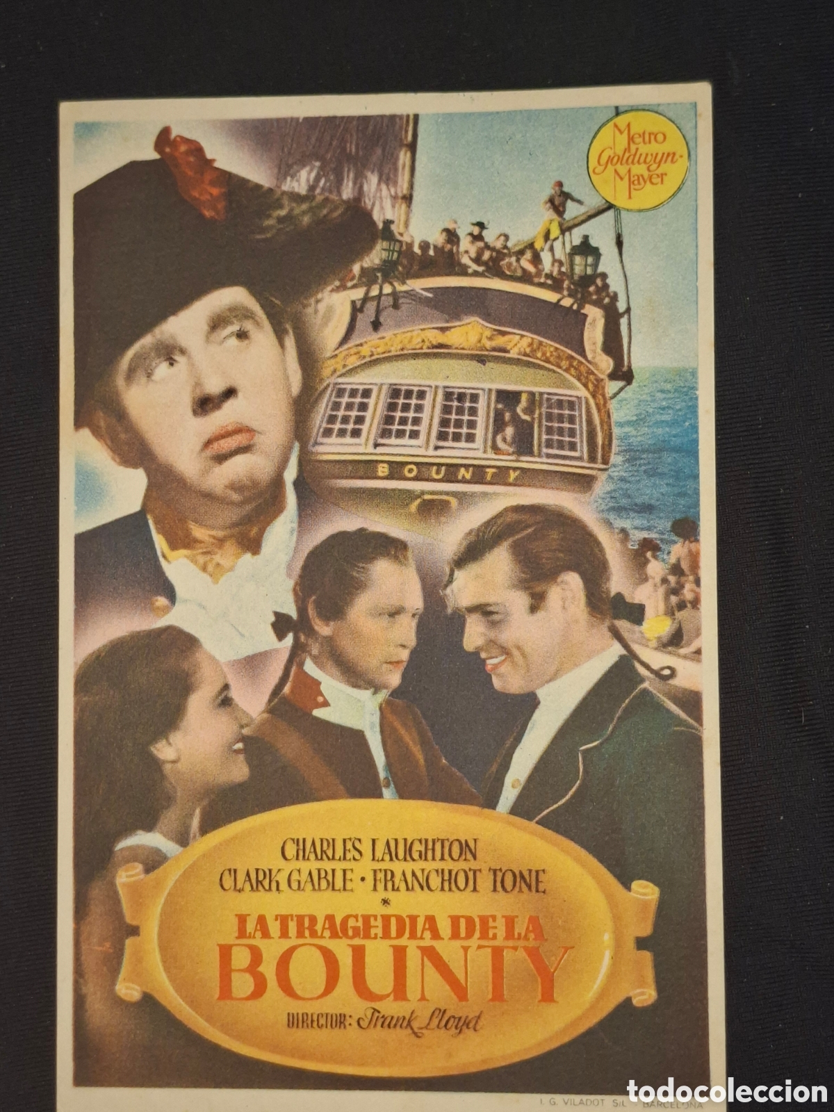  Foglietti di film di film antichi di cinema: Folleto de mano: la tragedia de la bounty / CITC1