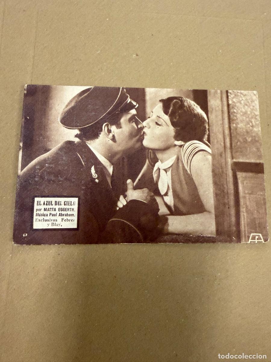 Foglietti di film di film antichi di cinema: EL AZUL DEL CIELO Antiguo programa de cine de mano, en cartoncillo