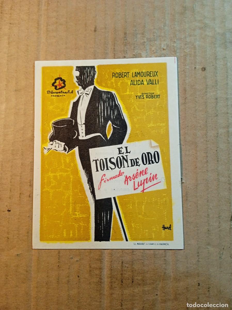 Kino: FOLLETO DE MANO CON PUBLICIDAD EL TOIS&Oacute;N DE ORO