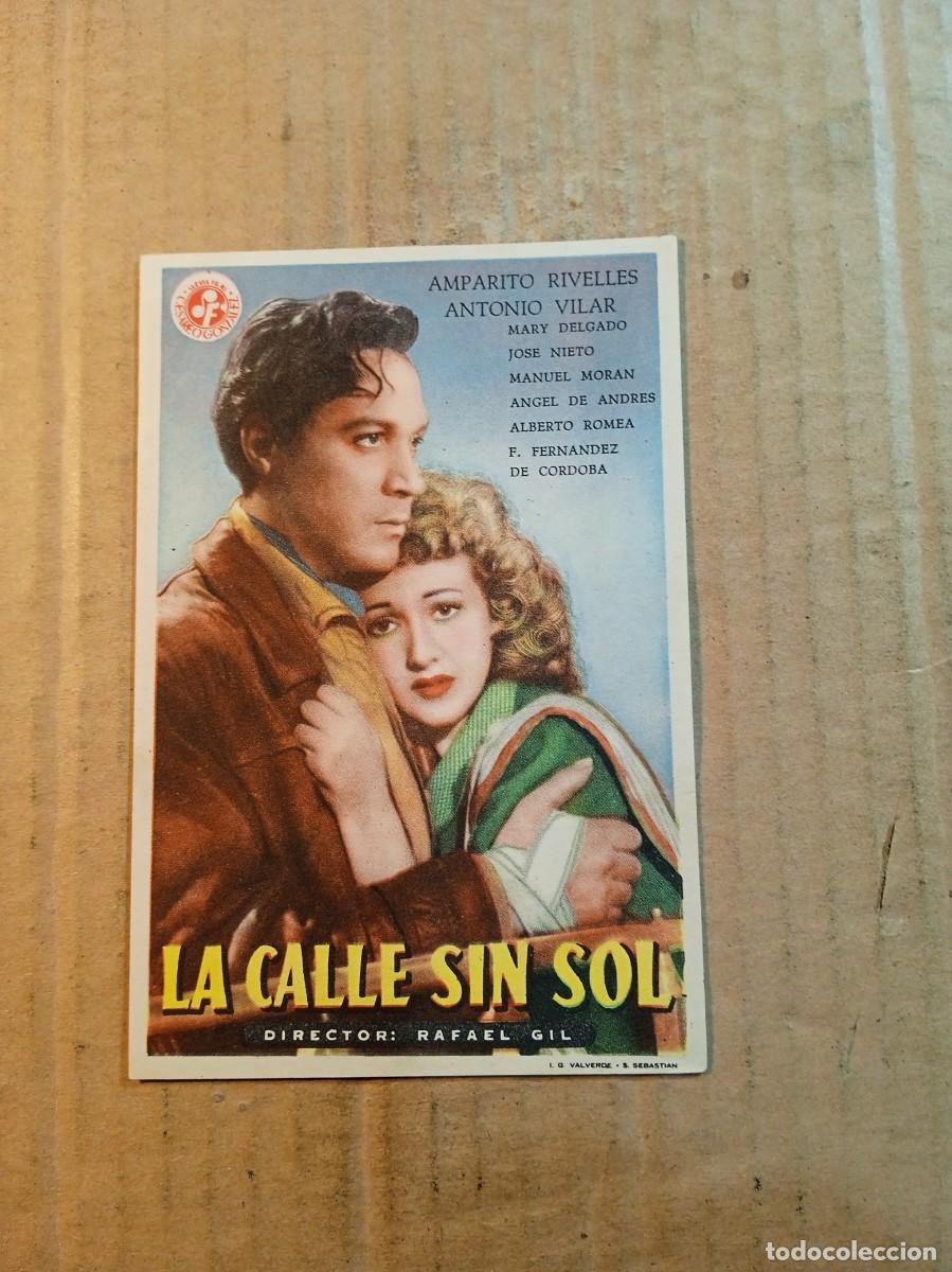 Cine: FOLLETO DE MANO CON PUBLICIDAD LA CALLE SIN SOL