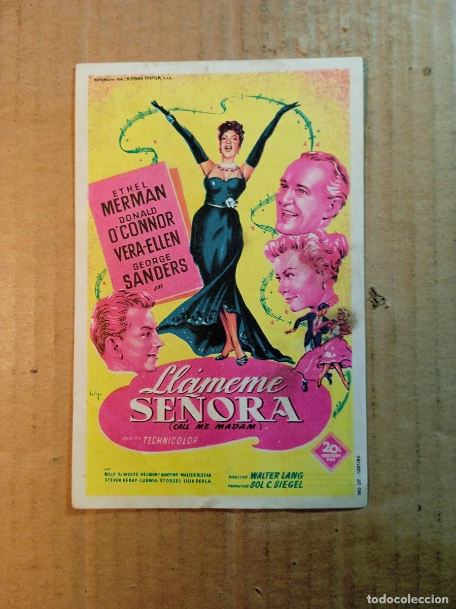 Kino: FOLLETO DE MANO CON PUBLICIDAD LLAMAME SE&Ntilde;ORA