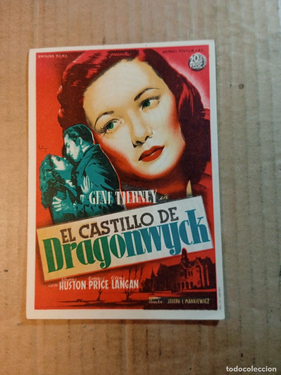  Foglietti di film di film antichi di cinema: FOLLETO DE MANO CON PUBLICIDAD EL CASTILLO DE DRAGONWYCH
