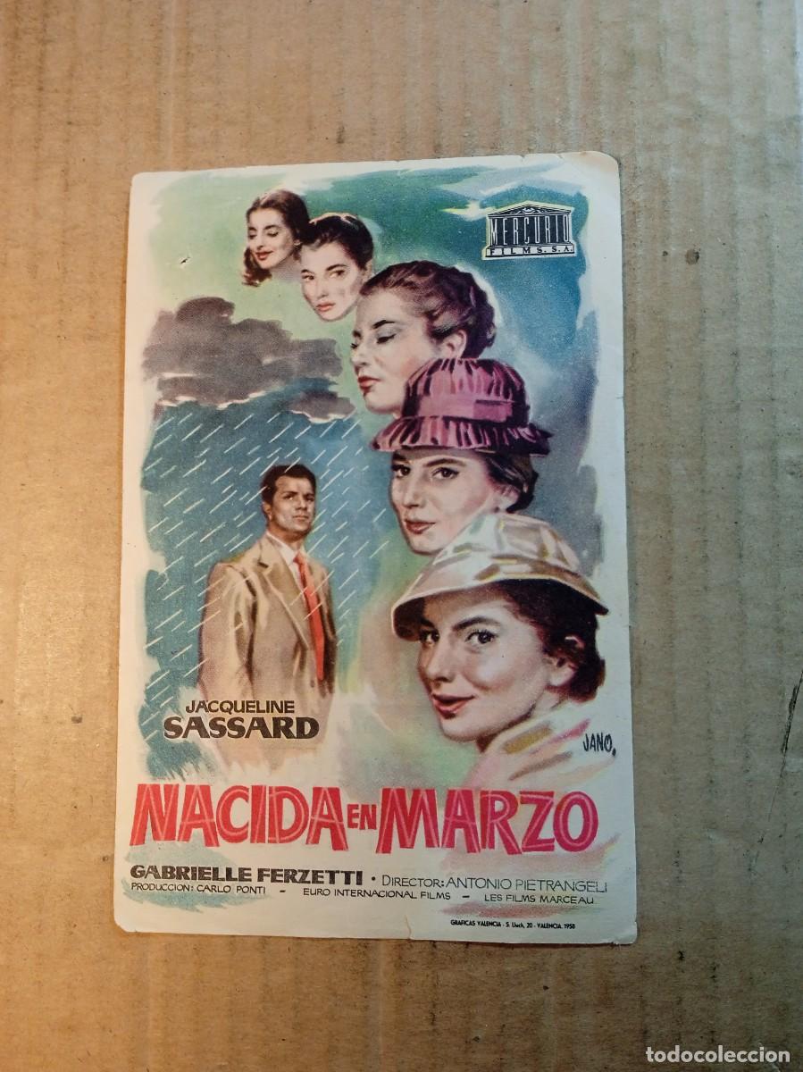  Flyers Publicitaires de films Anciens: FOLLETO DE MANO CON PUBLICIDAD NACIDA EN MARZO