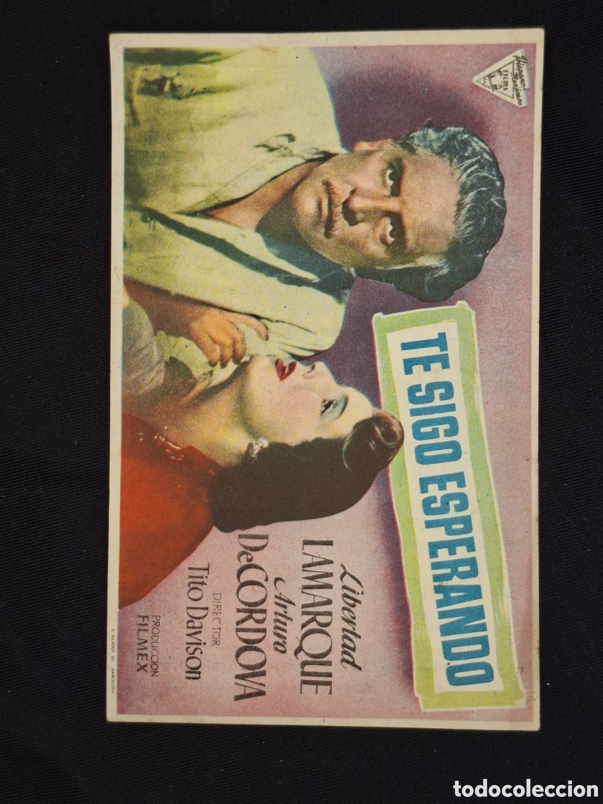  Foglietti di film di film antichi di cinema: Folleto de mano decine ateneo: te sigo esperando / CITC1