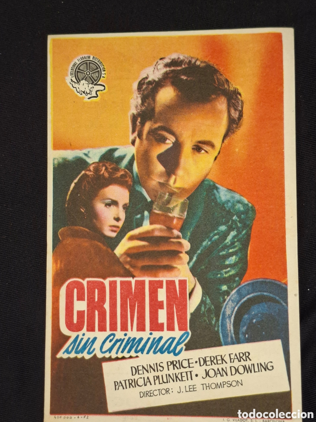 Cinema: Folleto de mano: gracias. Crimen sin criminal./ CITC1