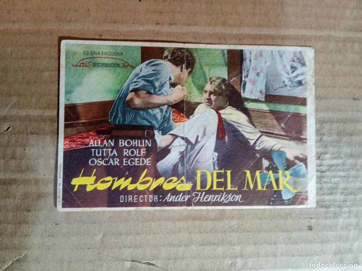  Flyers Publicitaires de films Anciens: FOLLETO DE MANO CON PUBLICIDAD HOMBRES DEL MAR
