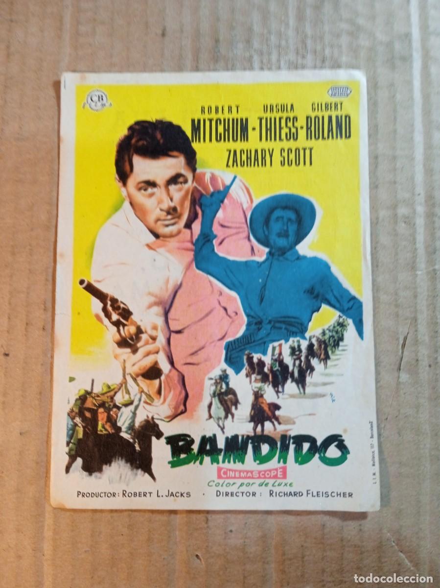  Flyers Publicitaires de films Anciens: FOLLETO DE MANO CON PUBLICIDAD BANDIDO