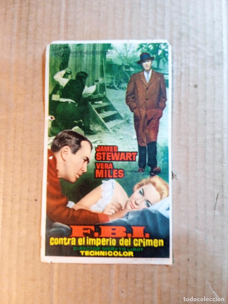 Cine: FOLLETO DE MANO CON PUBLICIDAD F.B.I. CONTRA EL IMPERIO DEL CRIMEN