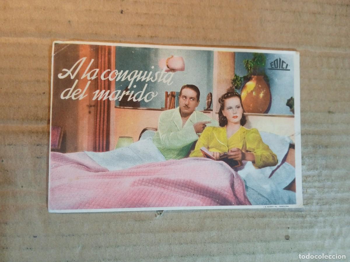 Cine: FOLLETO DE MANO CON PUBLICIDAD A LA CONQUISTA DEL MARIDO
