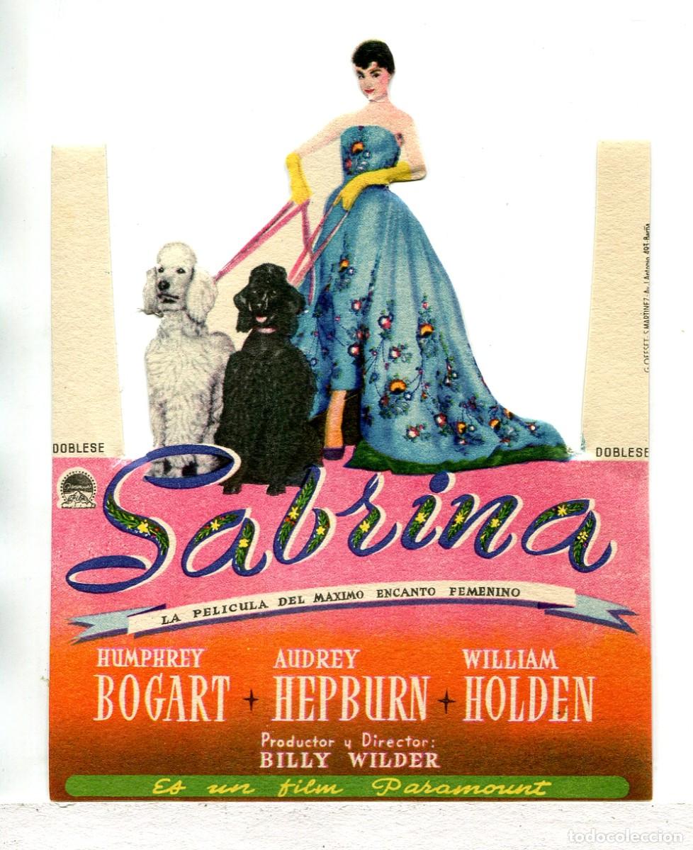  Foglietti di film di film antichi di cinema: SABRINA, con Audrey Hepburn.