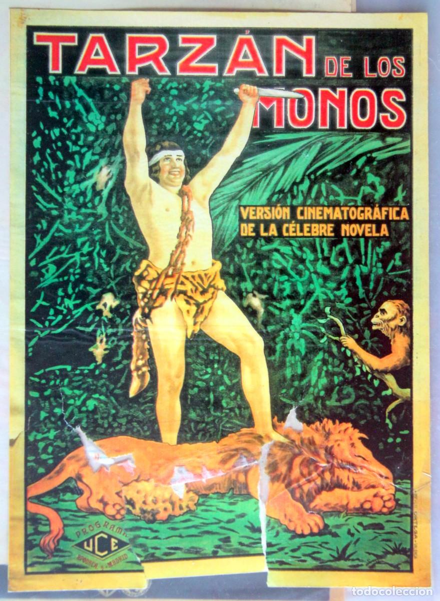 Cine: TARZAN DE LOS MONOS PROGRAMA DE MANO 1920s - 21,5 x 16 cm - Foto 1