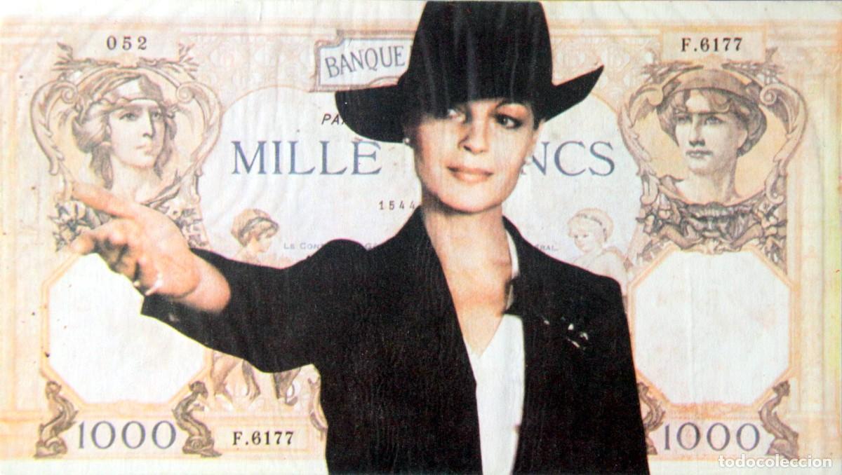 Folhetos de m&atilde;o de filmes antigos de cinema: ROMY SCHNEIDER: LA BANQUERA, FOLLETO DE MANO - 12 x 21,5 cm