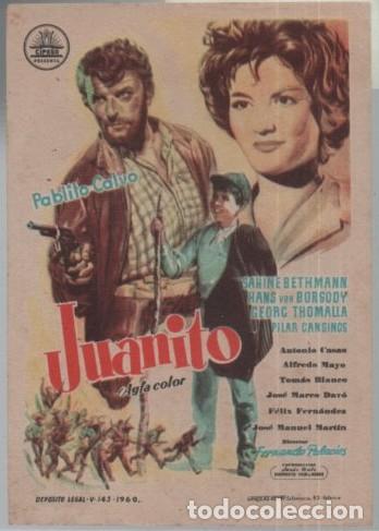 Cine: PROGRAMA DE CINE: JUANITO PC-11838