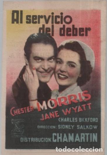 Cine: PROGRAMA DE CINE: AL SERVICIO DEL DEBER PC-11840