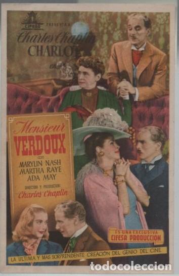 Cine: PROGRAMA DE CINE: MONSIEUR VERDOUX PC-11841
