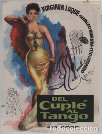 Cine: PROGRAMA DOBLE DE CINE: DEL CUPL&Eacute; AL TANGO PC-11851