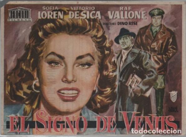 Cine: PROGRAMA DE CINE: EL SIGNO DE VENUS PC-11854 - Foto 1