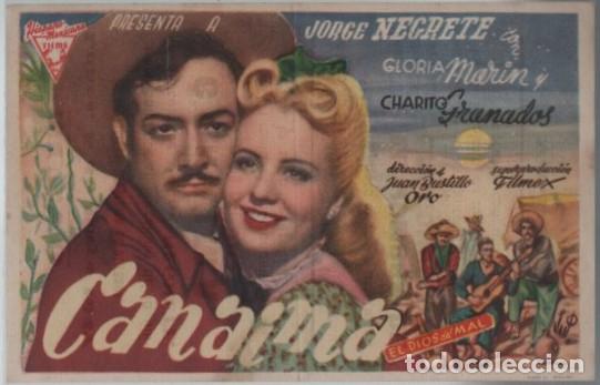 Foglietti di film di film antichi di cinema: PROGRAMA DE CINE: CANAIMA PC-11861
