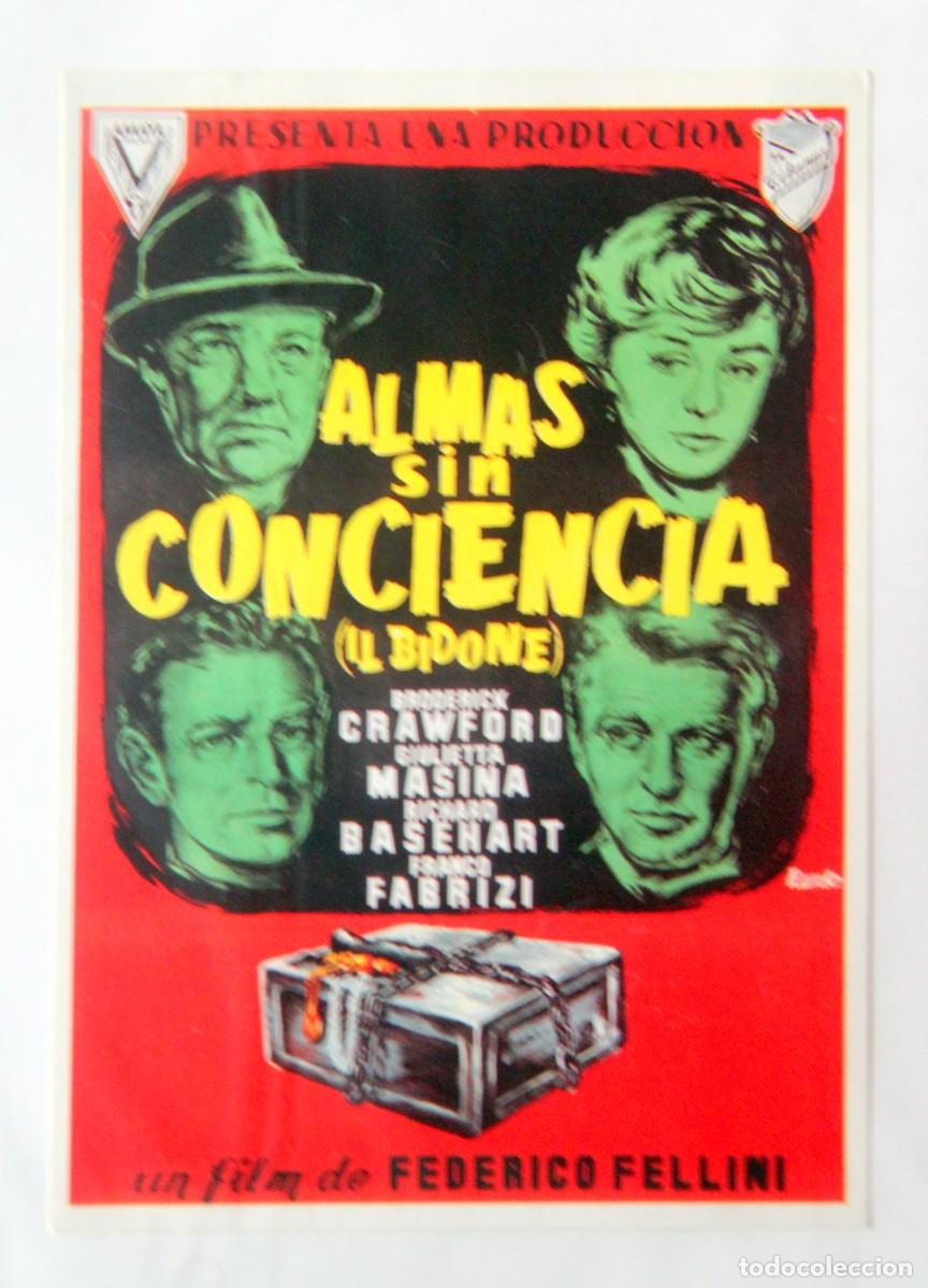 Folhetos de m&atilde;o de filmes antigos de cinema: FELLINI, ALMAS SIN CONCIENCIA - PROGRAMA DE MANO